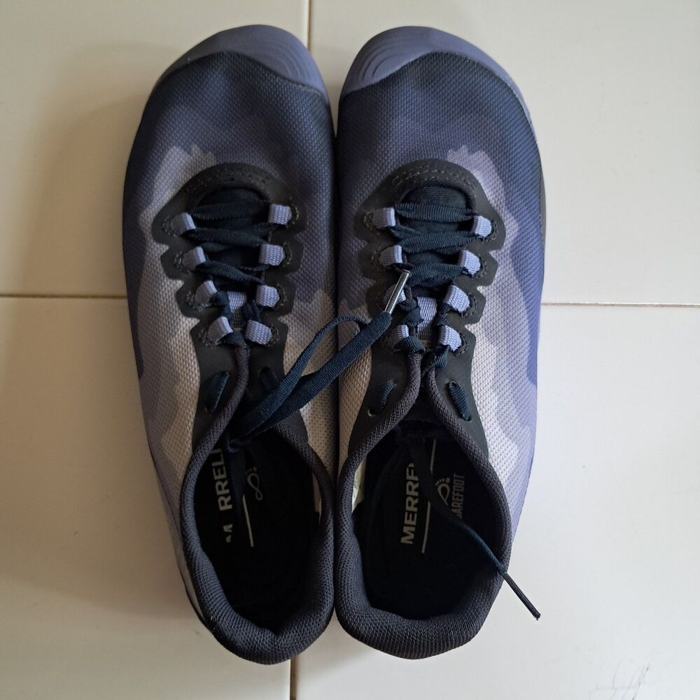 Merrell Vapor Glove 4 Vibram Barefoot Minimalist Shoes Run Blue Womens 9.5